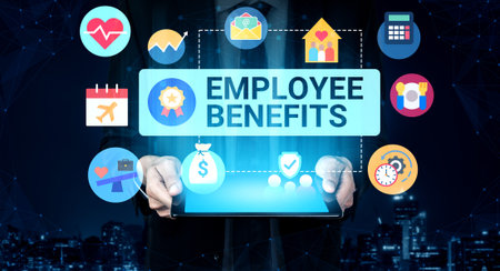 Employee benefits system supports reward structure, career development, and workforce satisfaction Parseの写真素材