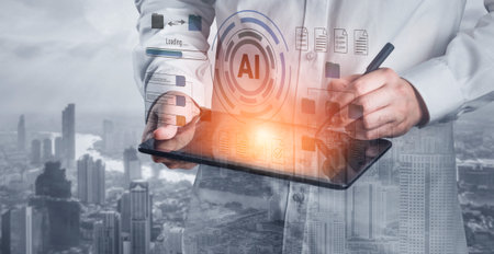 AI data management system streamlines digital file organization, automates data processing, and enhances workflow efficiency for intelligent information management. Parseの写真素材