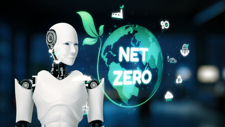 AI guides sustainability strategy with eco-intelligent tools and virtual assistants for achieving...