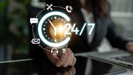 24-hour customer support via help desk, live chat, and online services ensures technical assistance...