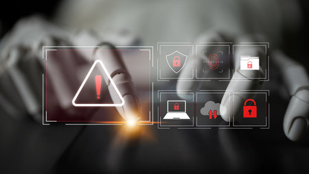 AI identifies cybersecurity threat and breach by protecting data, detecting threat, and preventing...