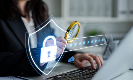 A concept of advanced network security. This system combines password protection with biometric...