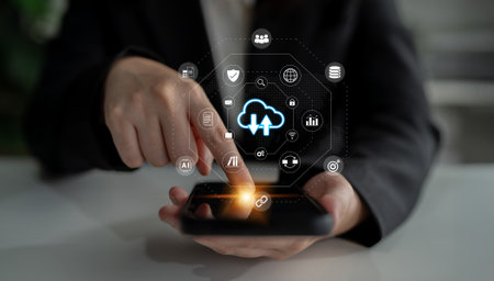 Cloud storage improves digital file management, enhances data access, and supports secure collaboration Parseの写真素材