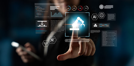 Robotic process automation enhances industrial efficiency through AI integration, intelligent...