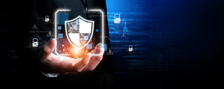 Business person explore the core of cyber security. Delve into cyber protection methods, cyber...