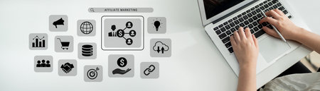 Affiliate marketing drives business growth through partnership strategy, customer engagement, and global collaboration Parseの写真素材
