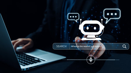 AI assistant with voice chat interface, combining smart chatbot, voice command, and AI-powered...