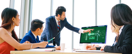Computer Software Leading the Way in Green Business strategy and Sustainability, promoting...