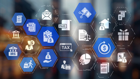 Concept of tax and financial management ensures compliance. This system streamlines tax processes, enhancing financial management for individuals and businesses alike. Gistの写真素材