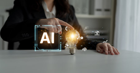 Concept of an enterprise Artificial Intelligence platform. The system integrates with various...