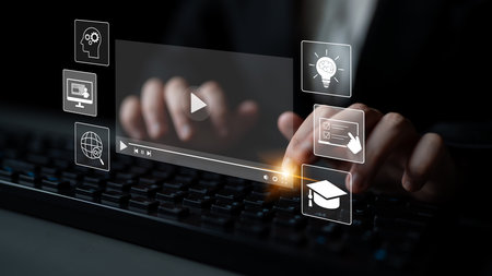 Customer centric review and rating system supports product review, digital rating concept, and customer give good trust by visualizing people choice through stars and feedback content technologyの写真素材