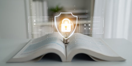 Cyber security protects against breaches, hacks, and network attacks using strong infrastructure and proactive digital defense strategies.の写真素材