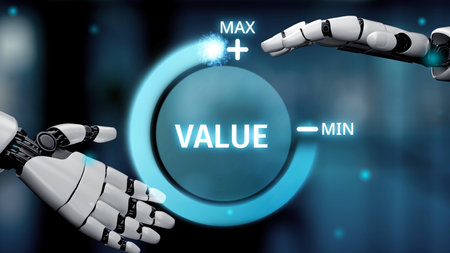 AI powers ERP systems with virtual assistant optimization, artificial intelligence for business flow, and smart AI ERP integration. Kernelの写真素材