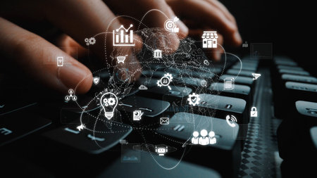 Global digital marketing strategy across communication platforms. Digital marketing drives growth,...