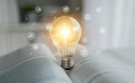 Sustainable supply chain improves global environmental responsibility, drives green logistics, and reduces emissions Parseの写真素材