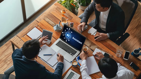 Generative AI virtual assistant tools for prompt engineer and user for ease of engage artificial intelligence AI technology help people to work with generative AI functions by prompting the AI briskの素材