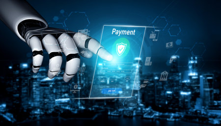 AI secures online payments through smart fraud detection, encrypted financial systems, and virtual...