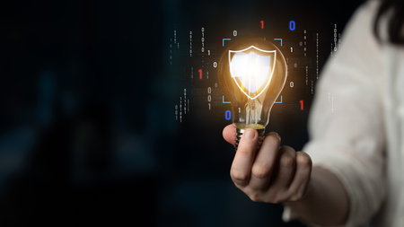 Cyber security protects against breaches, hacks, and network attacks using strong infrastructure and proactive digital defense strategies.の写真素材