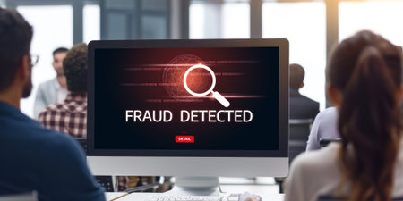 Cyber security software show alert of cyber attack for protection brisk. Danger from virus, phishing and cyber fraud.の素材