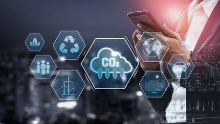 Carbon reduction at the center of sustainable strategies, including renewable energy, recycling,...