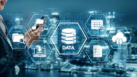 Cloud computing, cloud strategy, and cloud technology transforming digital infrastructure with...