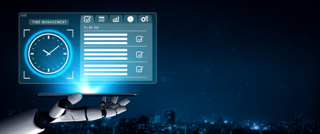 AI assists in designing advanced dashboards for time management and task scheduling, optimizing...