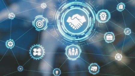 B2B strategy and technology transforming business-to-business operations, optimizing communication,...
