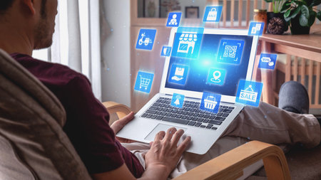 BOPIS combines online shopping with in-store pickup. The BOPIS model improves retail efficiency and enhances customer shipping experience. It supports the BOPIS strategy option in e-commerce.の写真素材