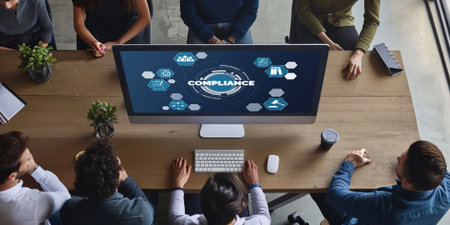 Compliance system for brisk online corporate business to meet quality standardの素材