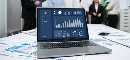Business data dashboard provide brisk business intelligence analytic for marketing strategy planning