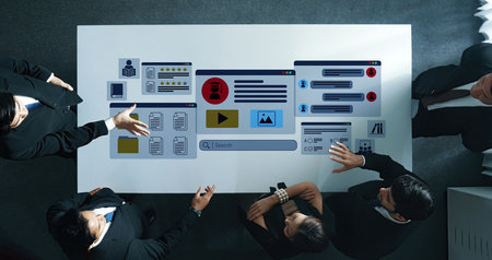 E-learning dashboard with student profiles, lesson ratings, and course content organization for online education Parseの写真素材