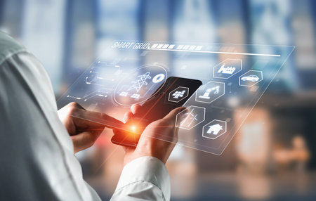 Smart grid system integrating renewable energy sources, energy storage, smart inverters, and demand...
