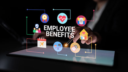 Employee benefits program supports corporate wellness, work-life balance, and employee satisfaction Parseの写真素材
