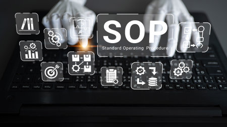 Artificial intelligence enhances SOP and process automation for improved operational structure and efficiency Parseの写真素材