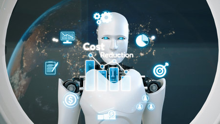 AI artificial intelligence drives cost-saving initiatives via process automation, virtual resource...