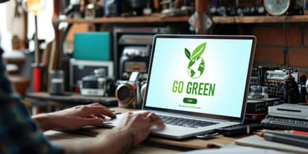 Green business transformation for brisk corporate business to thank green marketing strategyの素材