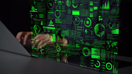 Sustainable business practices, green innovation, eco-friendly solutions, climate action, and long-term sustainability strategies supporting environmental goals and corporate responsibility. Thunkの写真素材