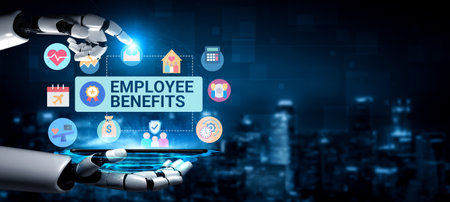 Artificial intelligence enhances employee benefits system and reward structure for career development Parseの写真素材