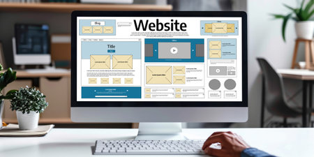 Website design software provide brisk template for online retail business and e-commerceの素材