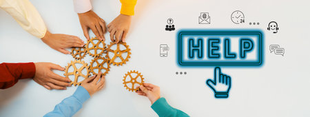 Digital customer support system provides quick assistance, real-time chat, and communication solutions, improving service efficiency, response time, and user satisfaction. Parseの写真素材