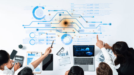 Dashboard for business intelligence and strategic planning. This workflow shows the process from...