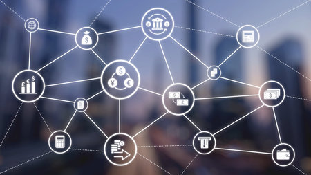 Currency exchange and fintech innovation in global money transfer, digital currency conversion, secure currency exchange platforms, and next-generation money exchange technologies.の写真素材