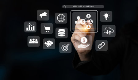 Affiliate marketing drives business growth through partnership strategy, customer engagement, and global collaboration Parseの写真素材
