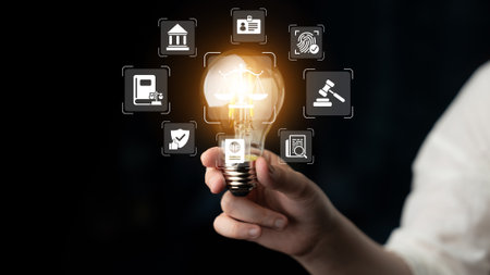 Digital law system enhances legal process, improves governance, and supports regulatory compliance Parseの写真素材