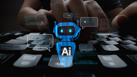 AI Virtual Assistant Artificial Intelligence Chatbot Controlled by Prompt Engineering for...