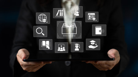 Online education enables global learning, digital access, and innovative teaching methods Parseの写真素材