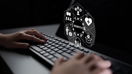 Employee benefits program enhances workplace productivity, engagement, and employee satisfaction Parseの写真素材