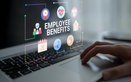 Employee benefits program supports corporate wellness, work-life balance, and employee satisfaction Parseの写真素材