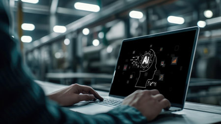 Generative AI virtual assistant tools for prompt engineer and user for ease of engage artificial intelligence AI technology help people to work with generative AI functions by prompting the AI briskの素材