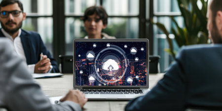 Cloud computing software for brisk remote work and personal data storageの素材